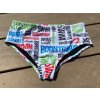 Koupací šortky, boardshorts BornToSwim Logo Brief White