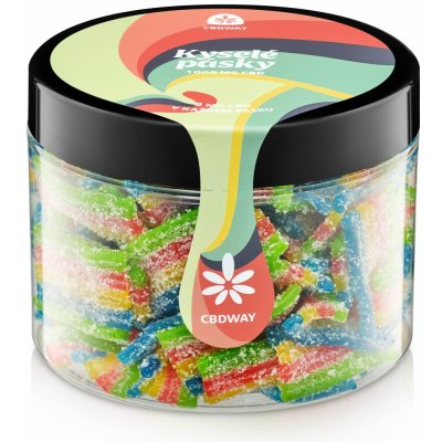 CBD WAY Kyselé pásky 1000 mg 400 g – Zboží Mobilmania
