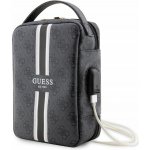 Pouzdro Guess PU 4G Printed Stripes Travel Universal Bag černé – Zboží Mobilmania