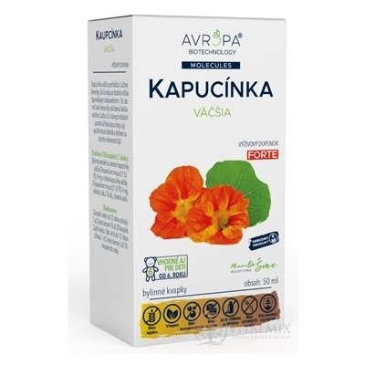 Avropa KAPUCÍNKA větší bylinné kapky 50 ml – Hledejceny.cz
