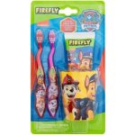 Paw Patrol Tlapková patrola zubní kartáček 2 kusy + zubní pasta 75 ml + kelímek dárková sada – Zboží Mobilmania