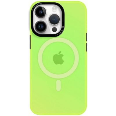 Pouzdro AppleKing měňavé s rámečkem kolem čoček a MagSafe iPhone 13 Pro Max - neonově zelené – Zboží Mobilmania