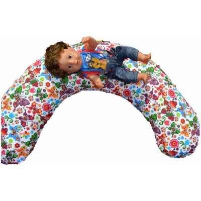 KHC Kojící polštář Miki Obrovský Motýlci na bílé – Zboží Mobilmania