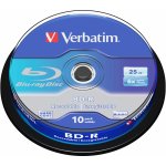 Verbatim BD-R SL 25GB 6x, spindle, 10ks (43742) – Zboží Živě