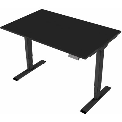 DELSO Elektrický výškově nastavitelný stůl MIDJUSTER - 140 cm, 80 cm, Černá, Černá