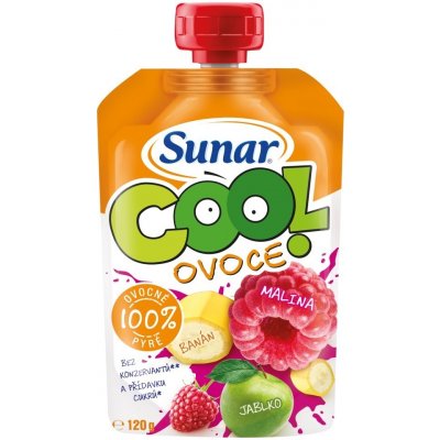 Sunárek Cool ovoce malina banán jablko 120 g