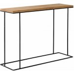 Nordic Design toaletní stolek Valter s černou podnoží dubový 100 x 30 cm – Sleviste.cz