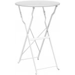 OMAXI 843012 Bistro stolek Bílá Ø50x71 cm Práškově lakovaná ocel – Hledejceny.cz
