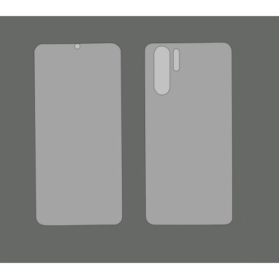 JEM PPF Pre-Cut PPF fólie na Huawei P30 Pro Displej Lesklá fólie Zadní strana Černá- lesk – Zboží Živě
