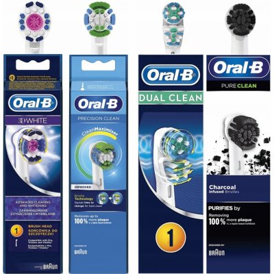 4 KONCOVKY ORAL-B DUAL MAXIMIZER 3D WHITE PURE