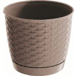 Prosperplast Květináč Ratolla round 21,9 cm hnědý – Zboží Mobilmania