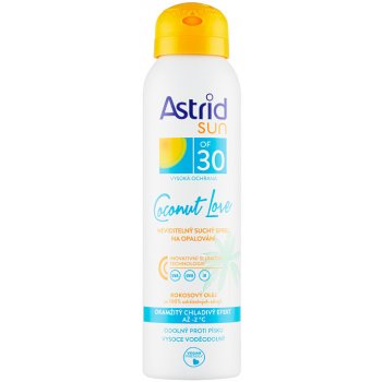 Astrid Sun Coconut Love SPF30 neviditelný suchý spray na opalování 150 ml