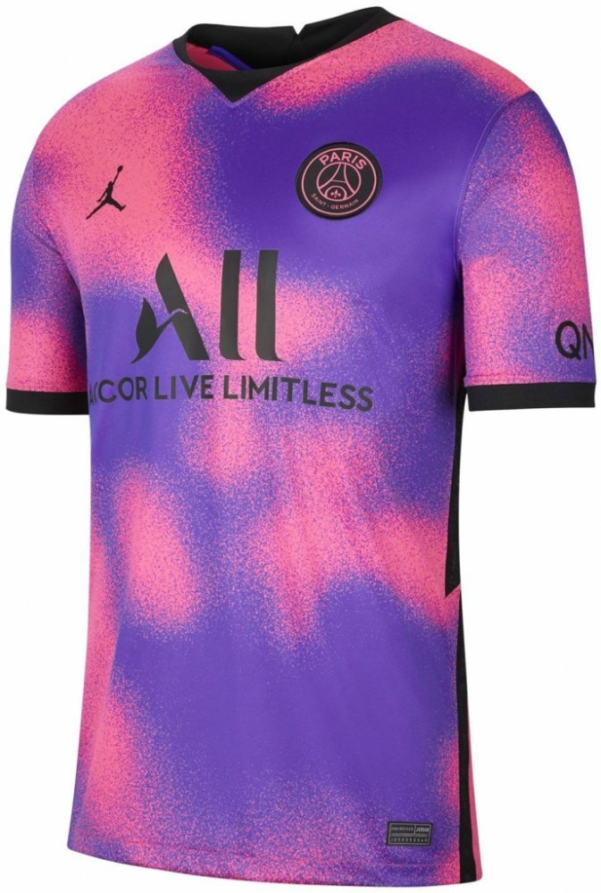 paris saint germain x jordan 4th shirt 2021