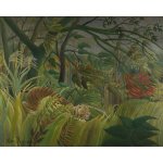 Plakát, Obraz - Tiger in a Tropical Storm (Surprised!) 1891, Rousseau, Henri J.F. (Le Douanier), 40 × 30 cm – Zboží Dáma