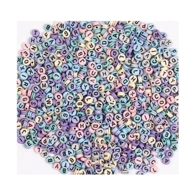 PLAYBOX Korálky Abeceda pastelové 750ks – Hledejceny.cz