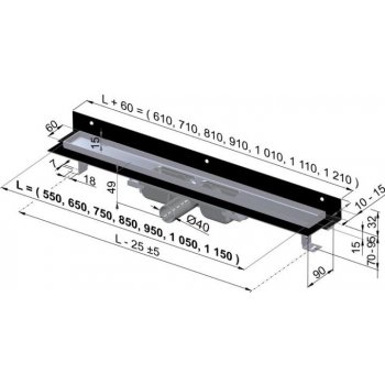 Alcadrain APZ104-750