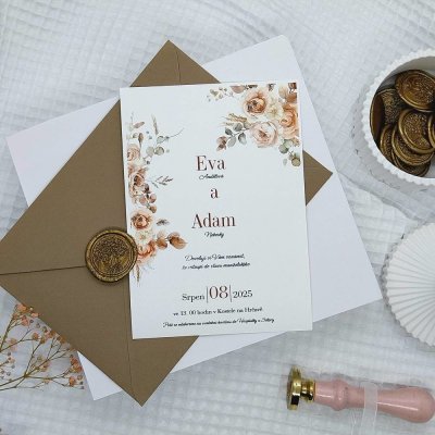 Svatební oznámení Boho 1 – Zboží Dáma