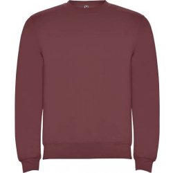 Clasica unisex svetr s výstřihem crewneck malinová červená