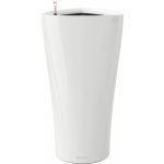 Lechuza Sloupový květináč Delta Premium bílá lesklý 40 x 40 x 75 cm – Hledejceny.cz