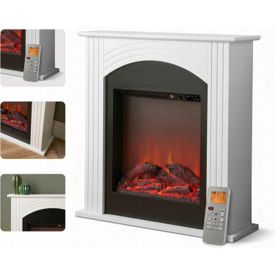 Sureflame Henlow Elektrický Krbový Set v Bílé – Hledejceny.cz