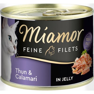 Miamor Feine Filets v želé s tuňákem a kalamáry 12 x 185 g – Zboží Mobilmania