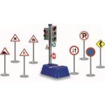 Dopravní set plastový semafor svítící + 3 dopravní značky – Zboží Mobilmania
