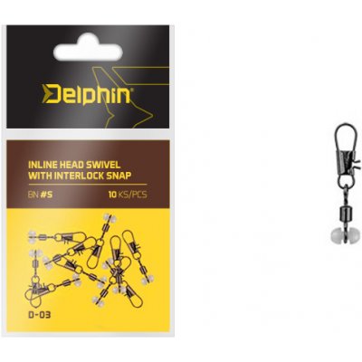 DELPHIN Inline head swivel with Interlock vel.BN