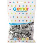 gemar Balónek latexový metalický 26 cm stříbrný – Zboží Dáma