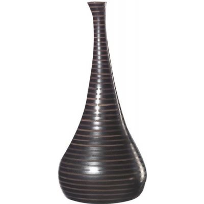 ASA SELECTION Váza CUBA, keramika, V.49cm - tmavě hnědá s pruhy (1012156)  od 1 975 Kč - Heureka.cz