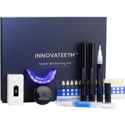 Innovateeth Pro bělící pero 3 x 10 ml + znecitlivující gel 10 ml + LED akcelerátor – Zboží Mobilmania