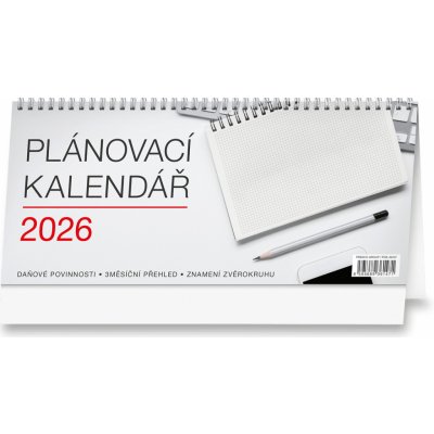 Plánovací stolní pracovní 2026 – Zboží Dáma