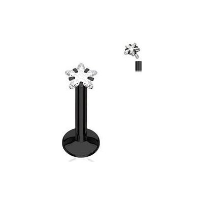 Šperky4U piercing do brady černý LB01084K-1206 – Zboží Dáma