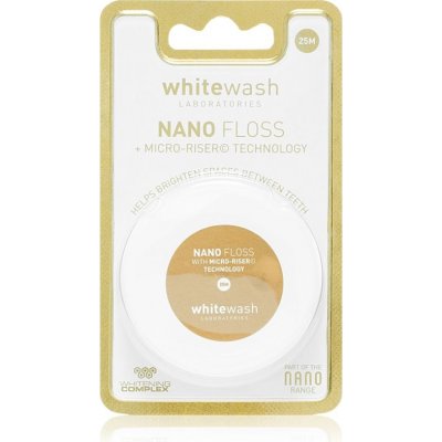 Whitewash Nano dentální nit s bělicím účinkem Nano Floss a Micro-Riser Technology 25 m – Zboží Dáma