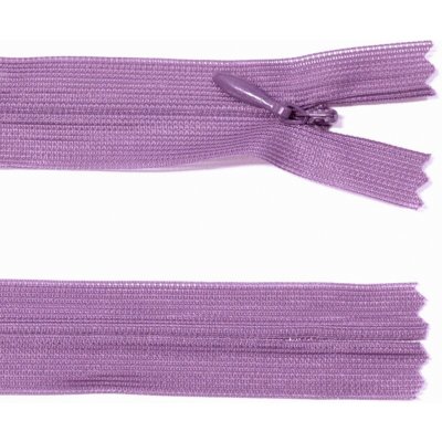 Spirálový zip no.3 skrytý nerozepínací 20cm - více barev color: 593 fialová – Hledejceny.cz