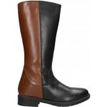 Bartek zateplené kozačky pro dívky černo-hnědé – Zboží Dáma