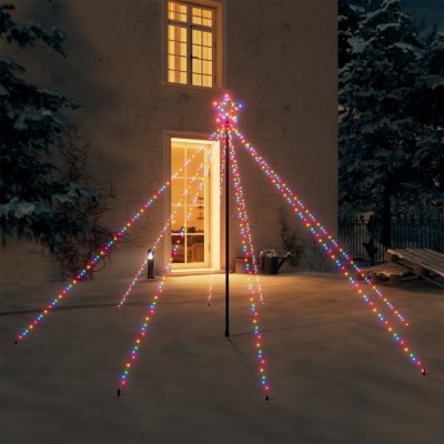 Nabytek XL Vánoční světelný strom dovnitř i ven 400 LED barevný 2,5 m – Zbozi.Blesk.cz