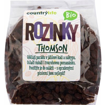 Country Life Bio Rozinky Thomson 500 g – Zbozi.Blesk.cz