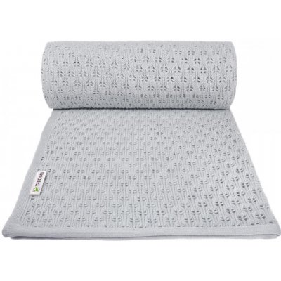 T Tomi Pletená deka summer grey šedá – Zboží Mobilmania
