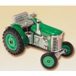 Kovap Traktor Zetor zelený na klíček kov 14cm 1:25 – Zboží Dáma