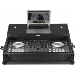 UDG Ultimate Flight Case Pioneer DDJ-RX/SX/SX2/SX3 Black MK2 Plus