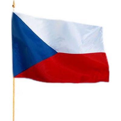 Vlajka na tyčce ČESKÁ REPUBLIKA 30x45cm – HobbyKompas.cz