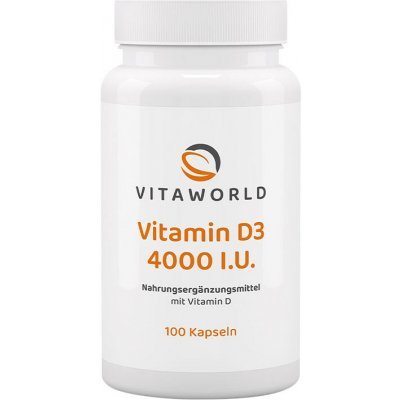 Vitaworld Vitamin D3 4000 IU 100 kapslí – Hledejceny.cz