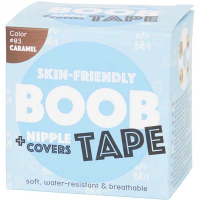 RS BOOB TAPE Push Up páska na pevná prsa + nálepky na bradavky Hnědá 5ti dílná sada – Hledejceny.cz