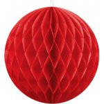 Papírová koule červená 10cm – Zboží Mobilmania