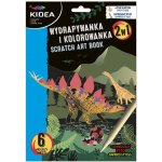 Škrabací obrázky Kidea Dinosauři 6 listů s ilustrací – Hledejceny.cz