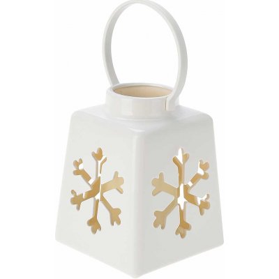 Home Styling Collection Vánoční lucerna s LED svíčkou 14 cm bílý – Hledejceny.cz