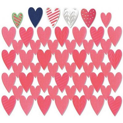 Sizzix Thinlits Vyřezávací šablona srdce 7 ks – Sleviste.cz