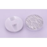 Knoflík 15 mm barevný třpytivý Varianta: 15 stříbrný – Hledejceny.cz