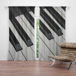 Sablio Závěs Klávesy piana: 2ks 140x250cm – Hledejceny.cz