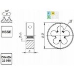 Fanar DIE M10x1,25 DIN-22568 (6g) HSSE INOX – Hledejceny.cz